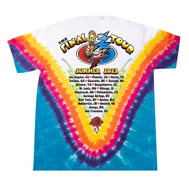 The Final Tour 2023 Ice Cream Man Tie Dye Tee
