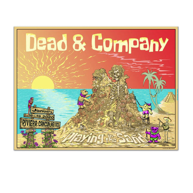 Playing In The Sand Castles Exclusive Event Poster-Dead & Company